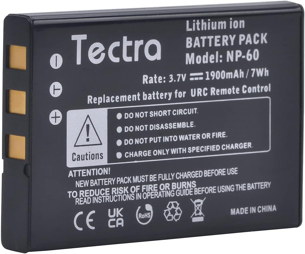 Paquete de 2 baterías de 1900 mAh compatibles con control remoto universal URC 11N09T NC0910 RLI-007-1 LIT0404, MX-810, MX-880, MX-890, MX-950,