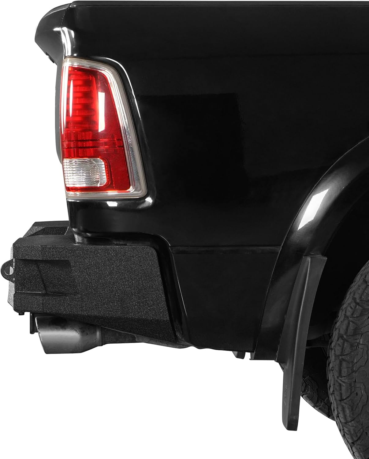 Hooke Road Ram 1500 – Parachoques trasero con luces LED para camioneta Dodge Ram 1500 2009-2018 (incluye clásico 2019-2023), acero resistente