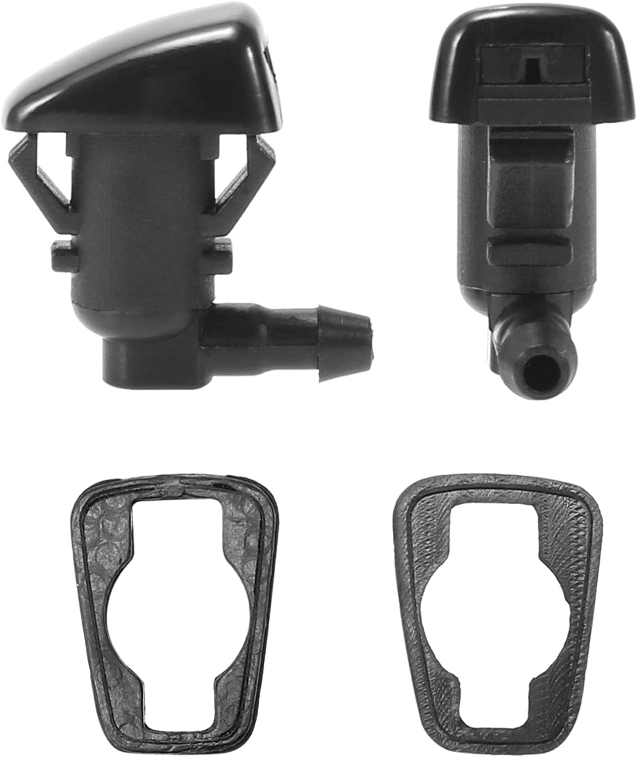 Unifizz Kit de boquillas de limpiaparabrisas delantero para Ford Edge Focus 8S4Z17603AA para Lincoln MKX 6.6 ft manguera de lavado de parabrisas con