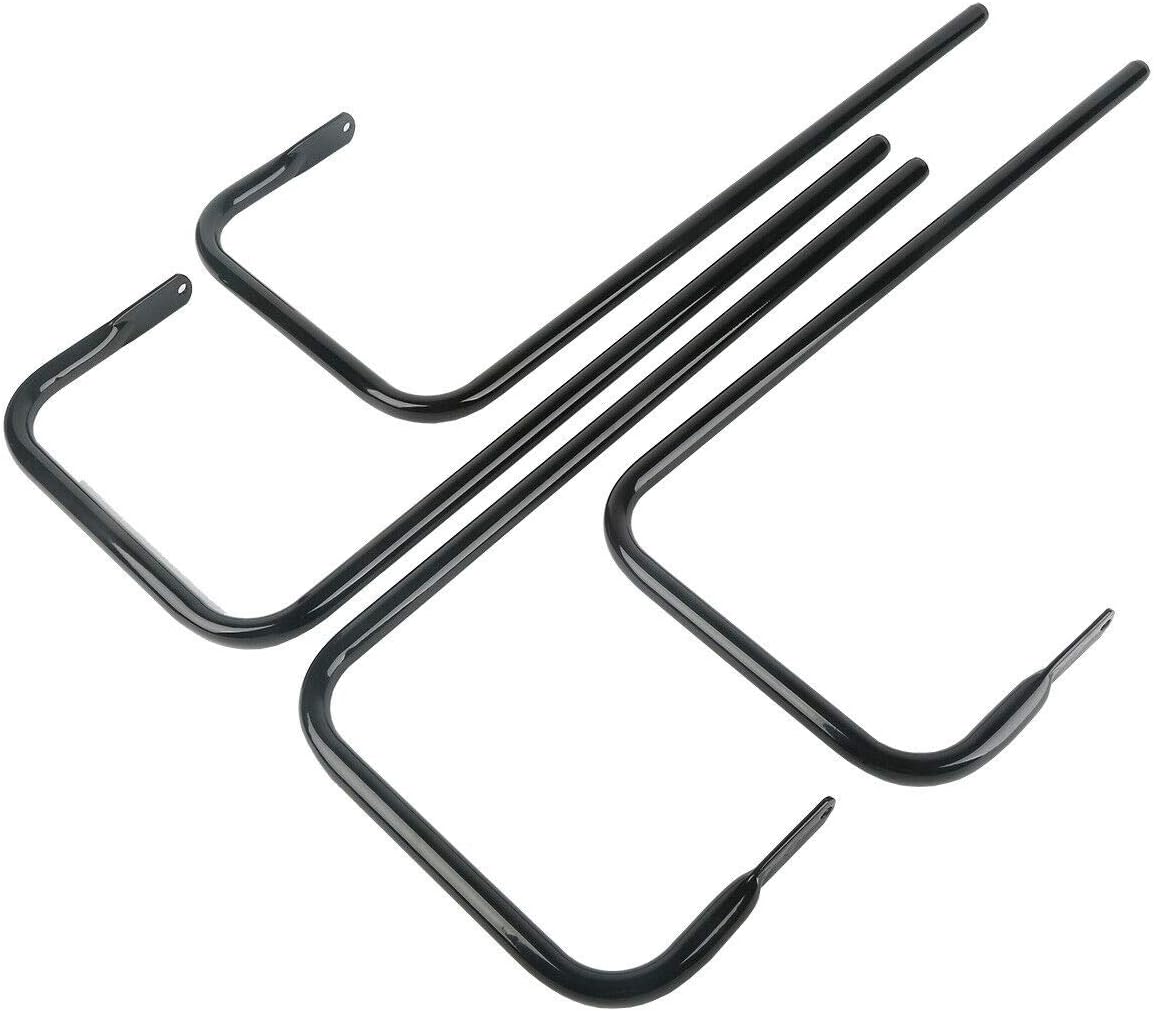 TCT-MT – Soporte de soporte para alforja para Harley Touring FLHR y FLHT 1997-2008, FLHTCUSE 06-’08 modelos FLTR ’98-’08, negro y cromado (repuesto