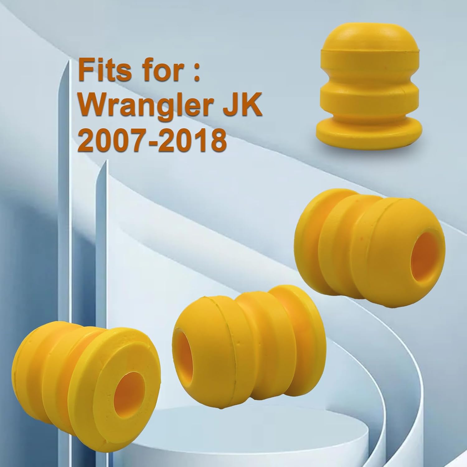 Tope trasero de tope, parachoques de junta de eje para Wrangler JK 2007-2018 (1 par)