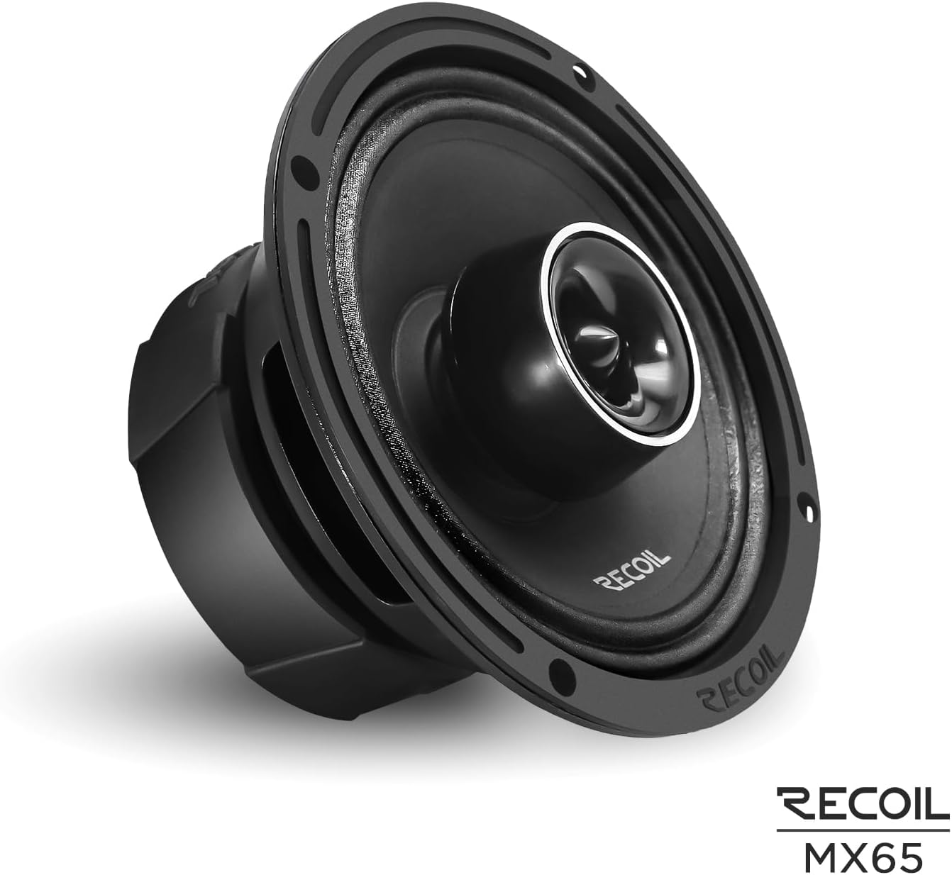 RECOIL MX65 Par de altavoces coaxiales de rango medio de 6.5 pulgadas de audio profesional de 2 vías con tweeters de bala incorporados 560 vatios