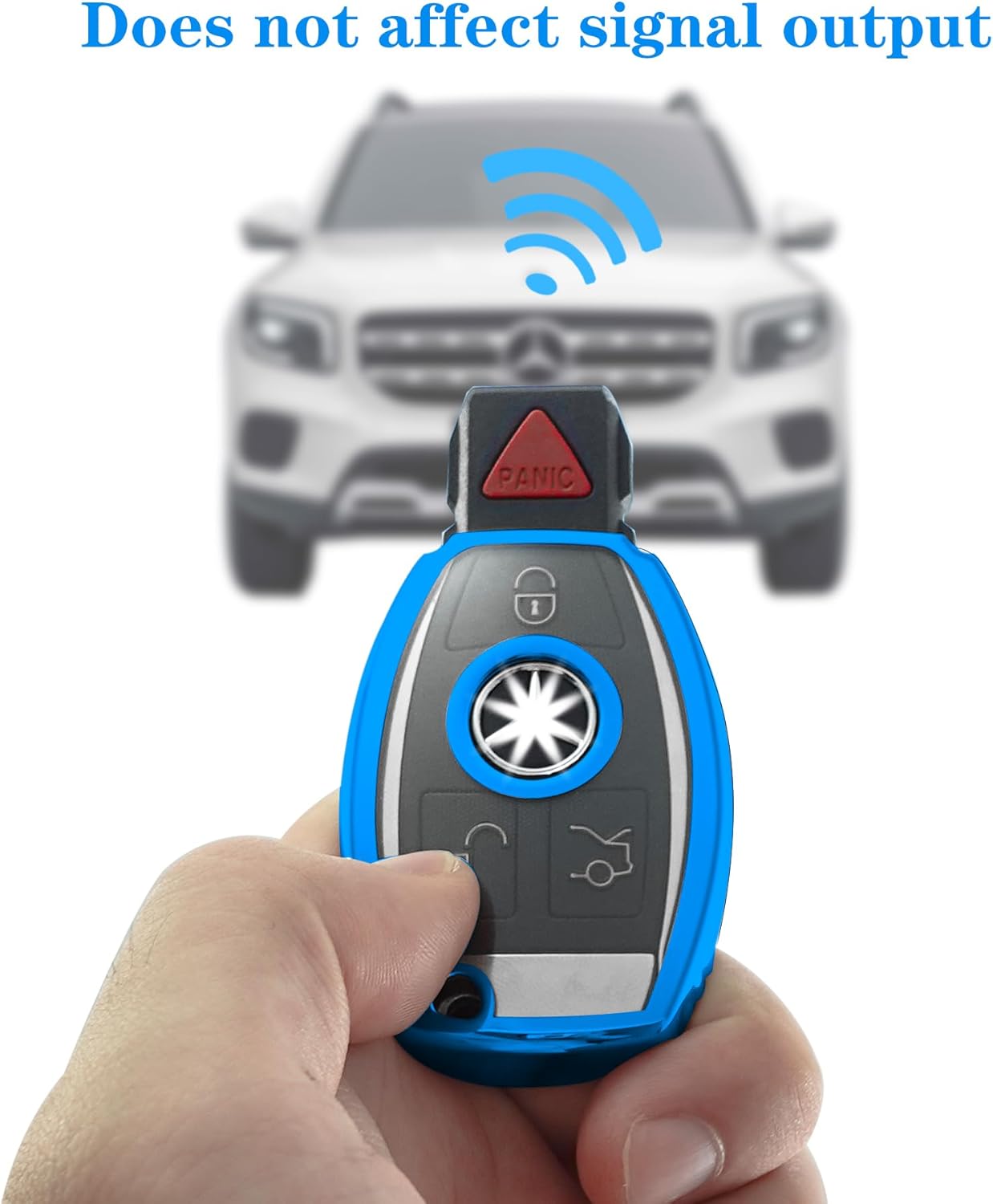 Funda para llavero Mercedes Benz, con llavero, TPU suave para proteger la carcasa de la llave del automóvil, ajuste C E S G-Class, ect remoto