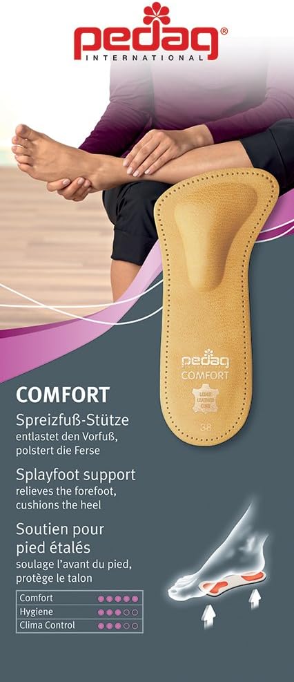 pedag Insertos de cuero cómodo 34 para soporte de pie completo, hecho a mano en Alemania, zapatos de vestir para hombres y mujeres, zapatos planos,