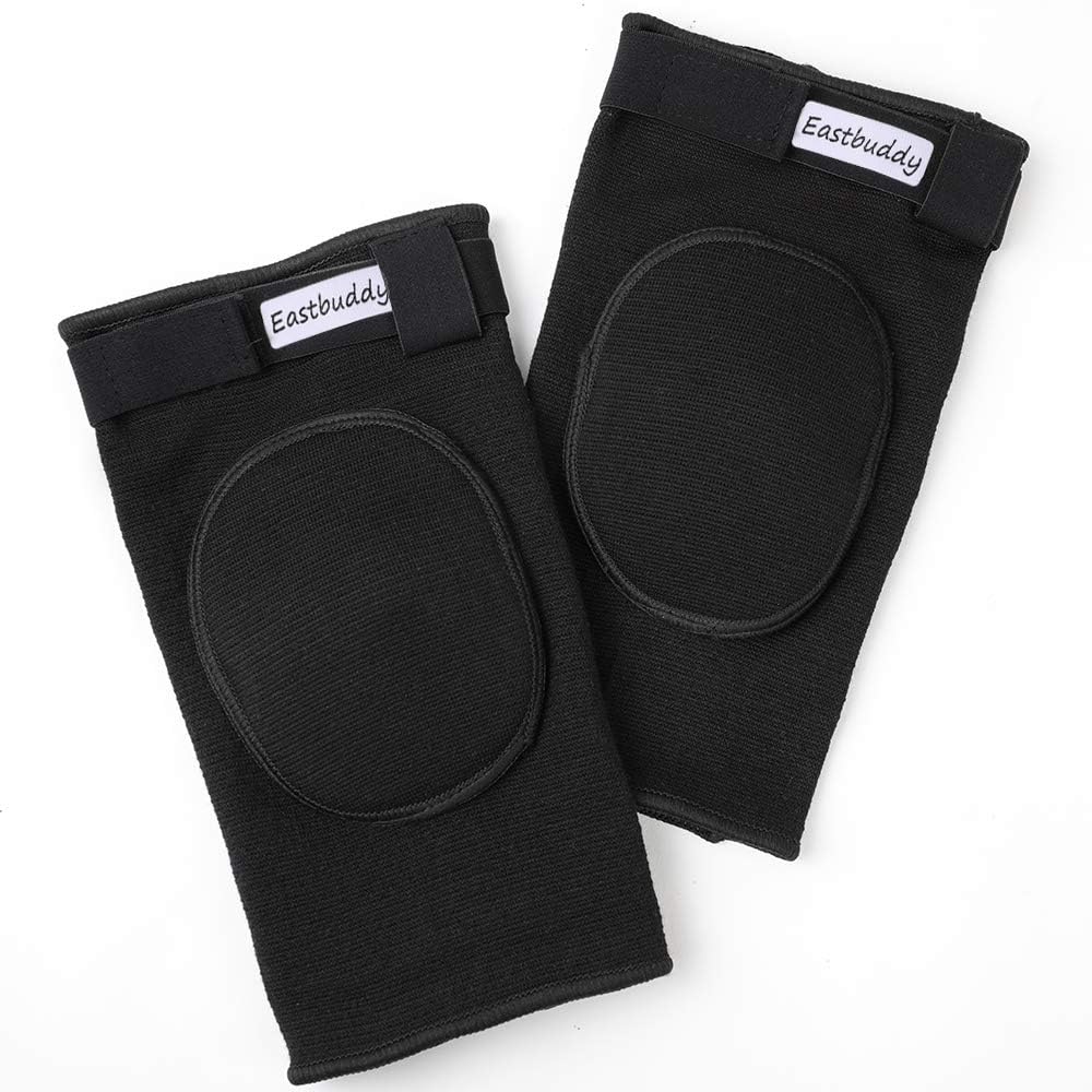 EASTBUDDY Rodilleras de voleibol para mujeres, hombres y niñas, rodilleras antideslizantes para evitar colisiones con esponja gruesa para baile,