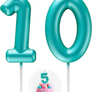 Vela azul número 10 feliz cumpleaños número 3D velas para cumpleaños pastel decoración fiesta boda aniversario celebración suministros Vela azul número 10 feliz cumpleaños número 3D velas para cumpleaños pastel decoración fiesta boda aniversario celebración suministros