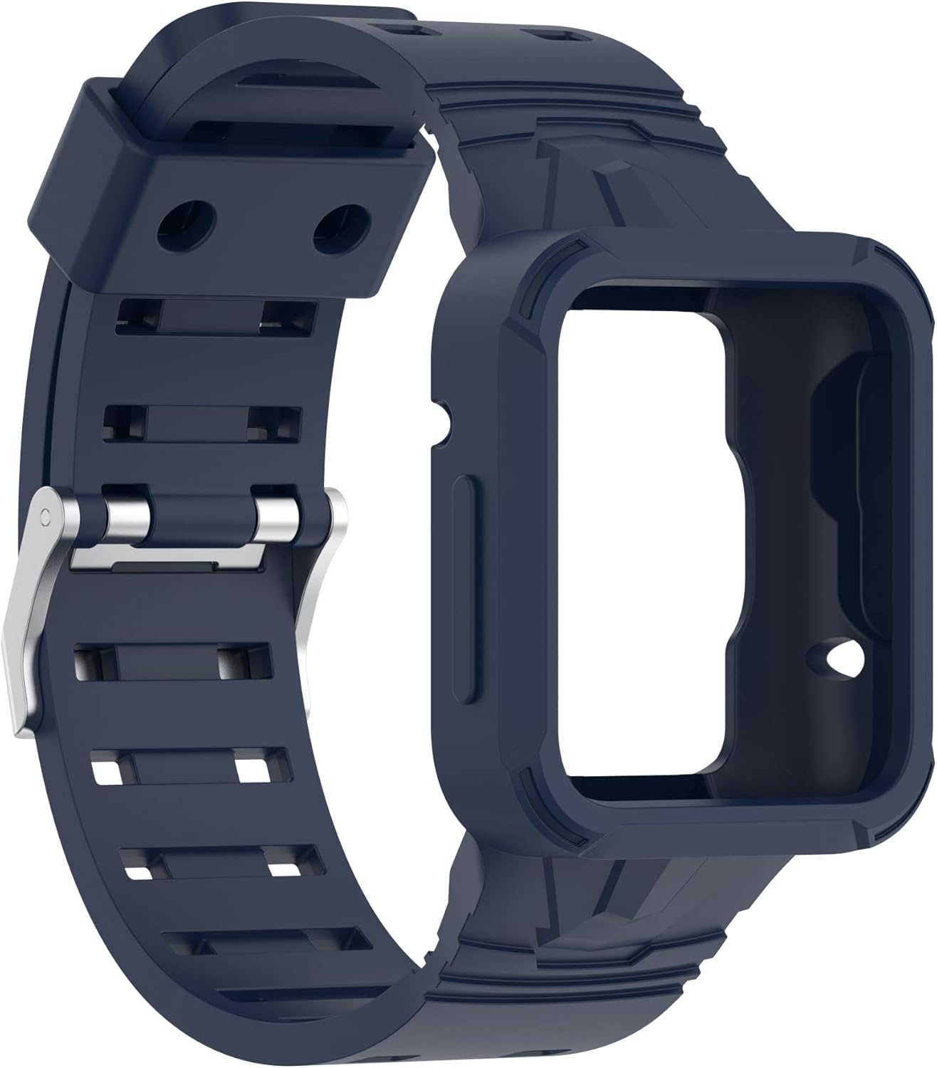 Compatible con Redmi Watch 2 LiteWatch 2Watch 1 correas con funda, correas deportivas suaves de silicona de repuesto con funda protectora para MI