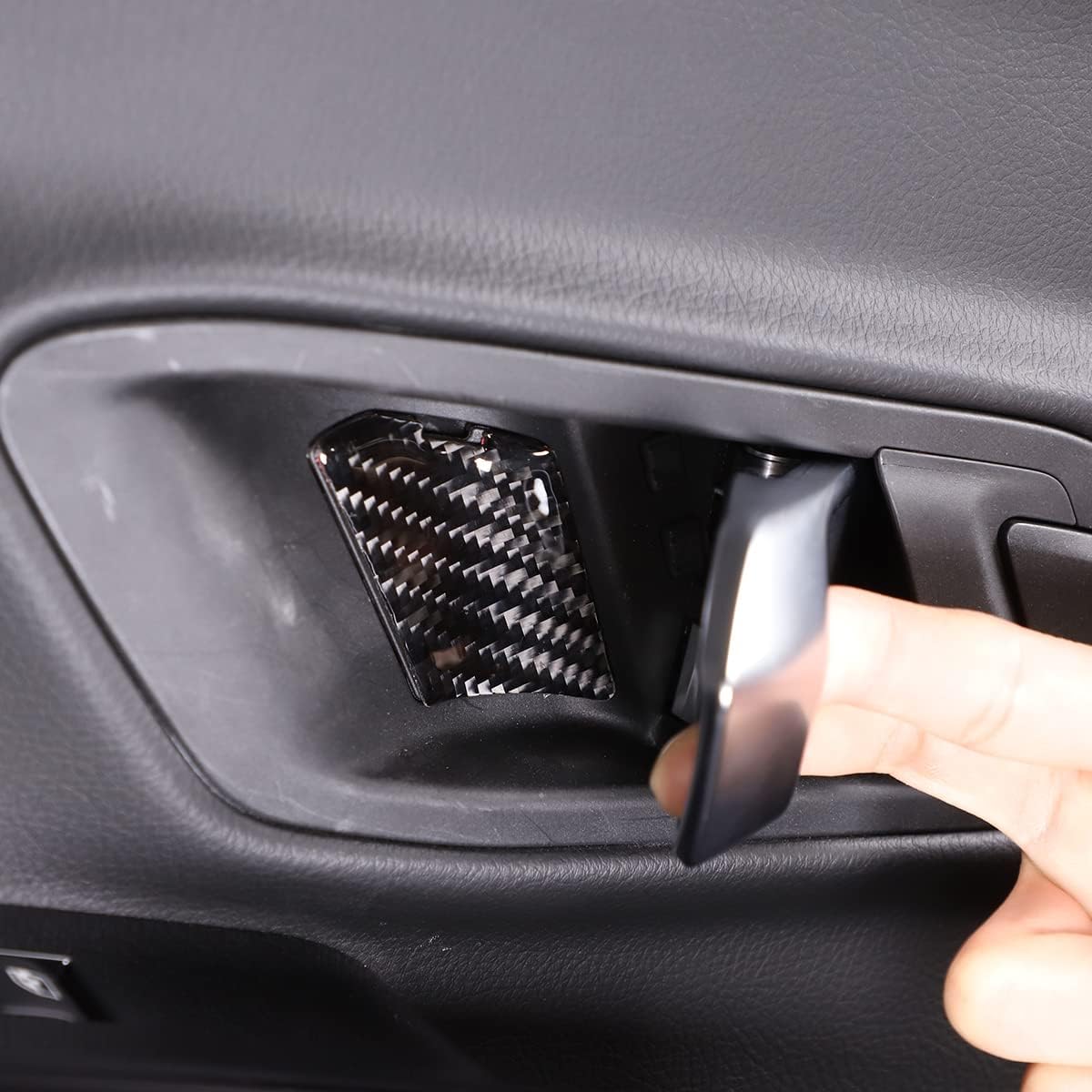 Cubierta interior del cuenco de la puerta del automóvil compatible con ToyotSupra GR A90 A91 MK5 2019-2022, calcomanía para cubierta de tazón de