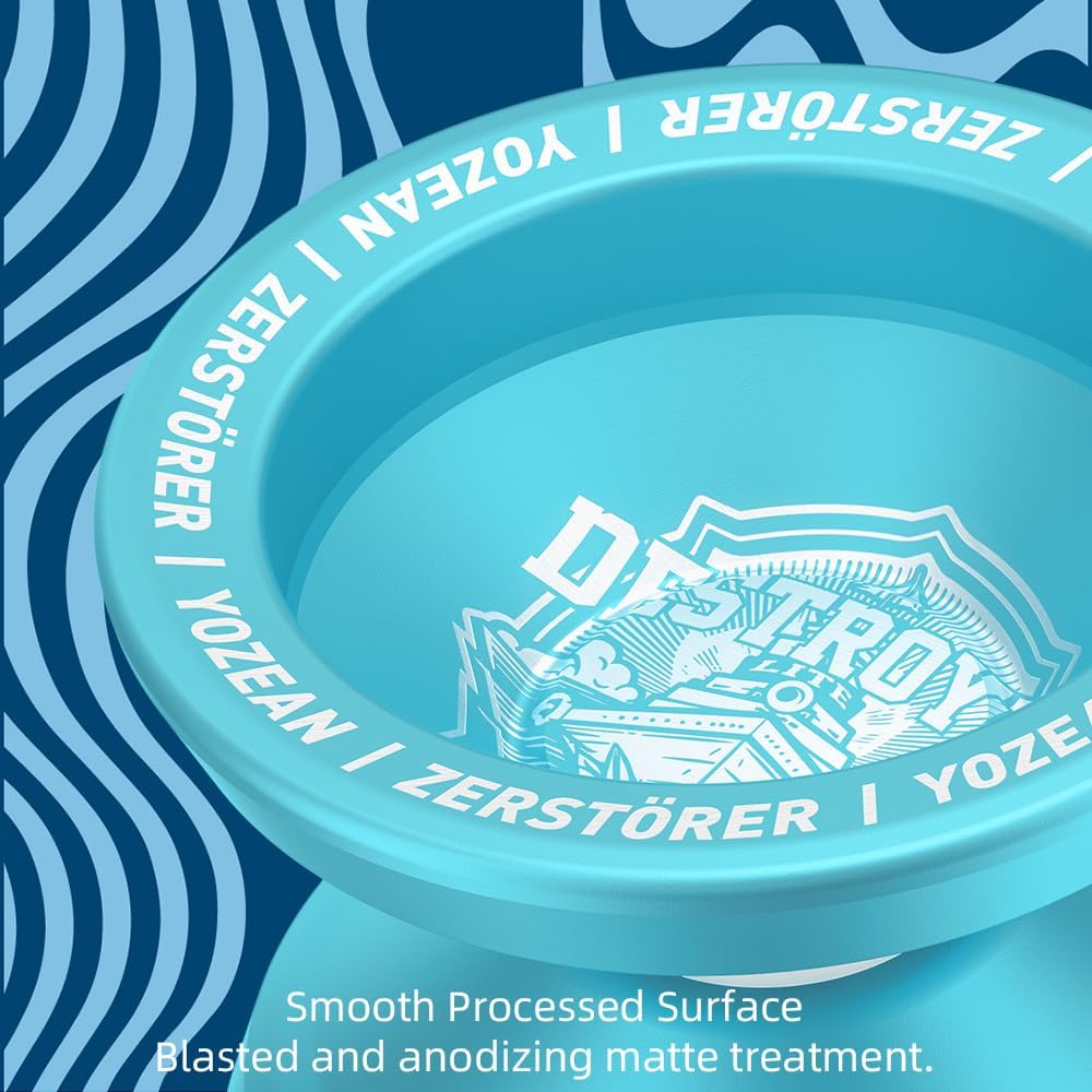Yozean – Yoyo, yoyo profesional sin respuesta con cuerda, eje de acero Yo Yo y cuerpo de aluminio de aleación 6061, competencia 1A, 3A, 5A