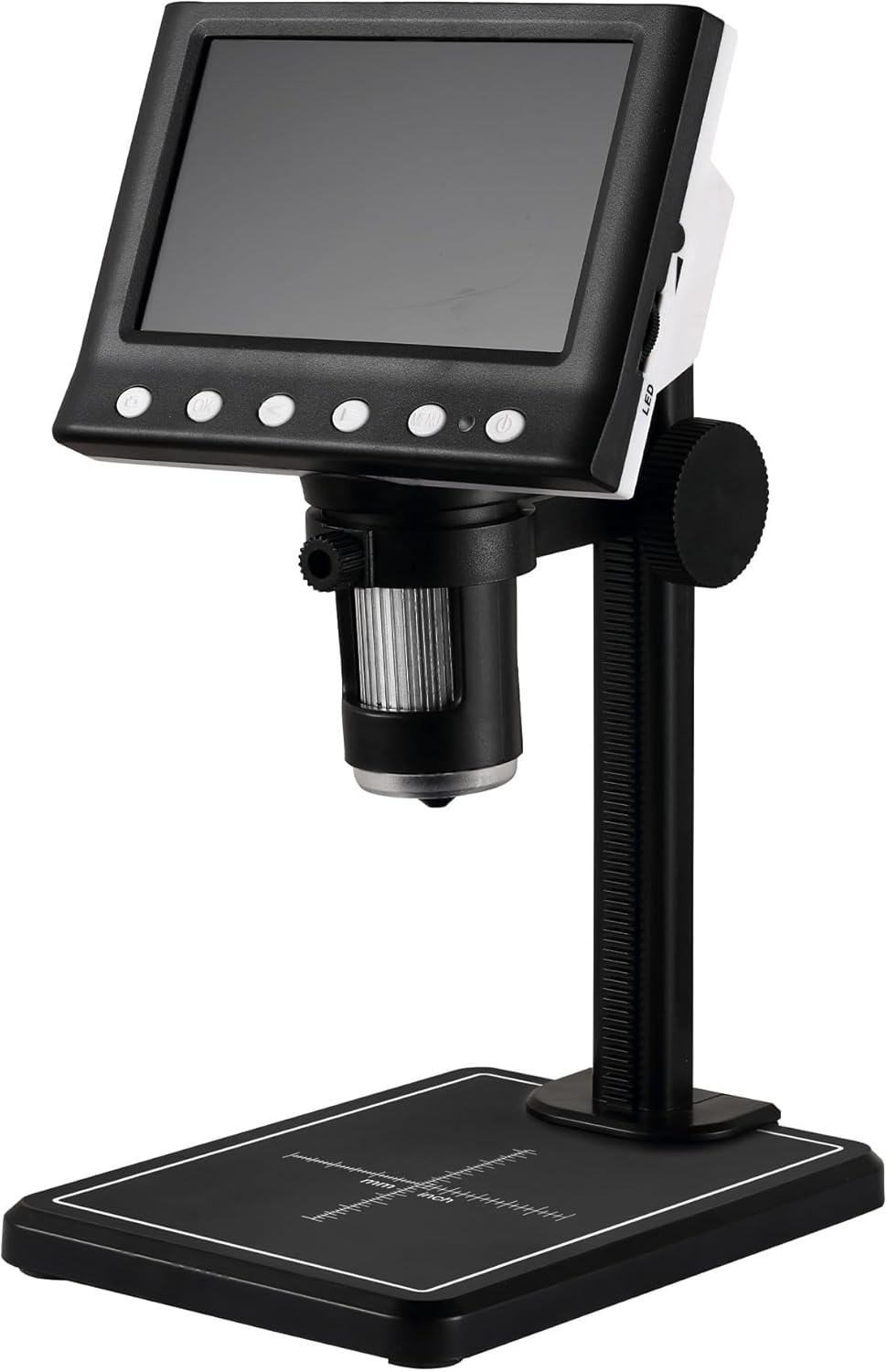 DM7 Microscopio de monedas de 4.3 pulgadas, HD 720P, microscopio digital LCD de 4.3 pulgadas para colección de monedas, lupa de monedas 50X-1000X,