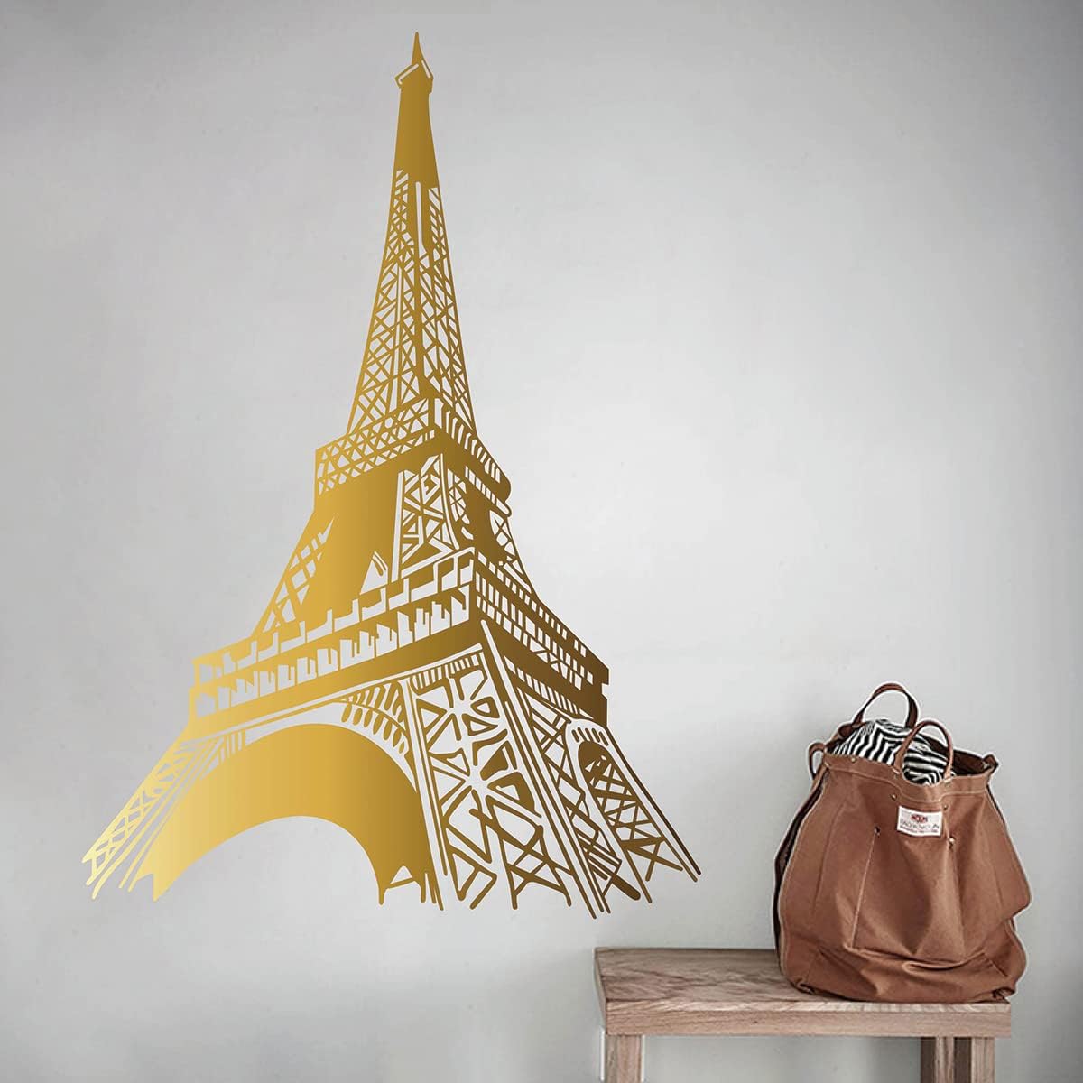 Calcomanía de la Torre Eiffel de París, diseño único moderno para dormitorio, sala de estar, decoración del hogar, vinilo extraíble FG354 (M-22 x