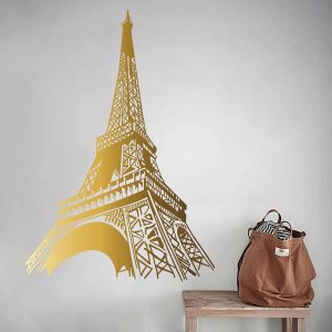 Calcomanía de la Torre Eiffel de París, diseño único moderno para dormitorio, sala de estar, decoración del hogar, vinilo extraíble FG354 (M-22 x Calcomanía de la Torre Eiffel de París, diseño único moderno para dormitorio, sala de estar, decoración del hogar, vinilo extraíble FG354 (M-22 x