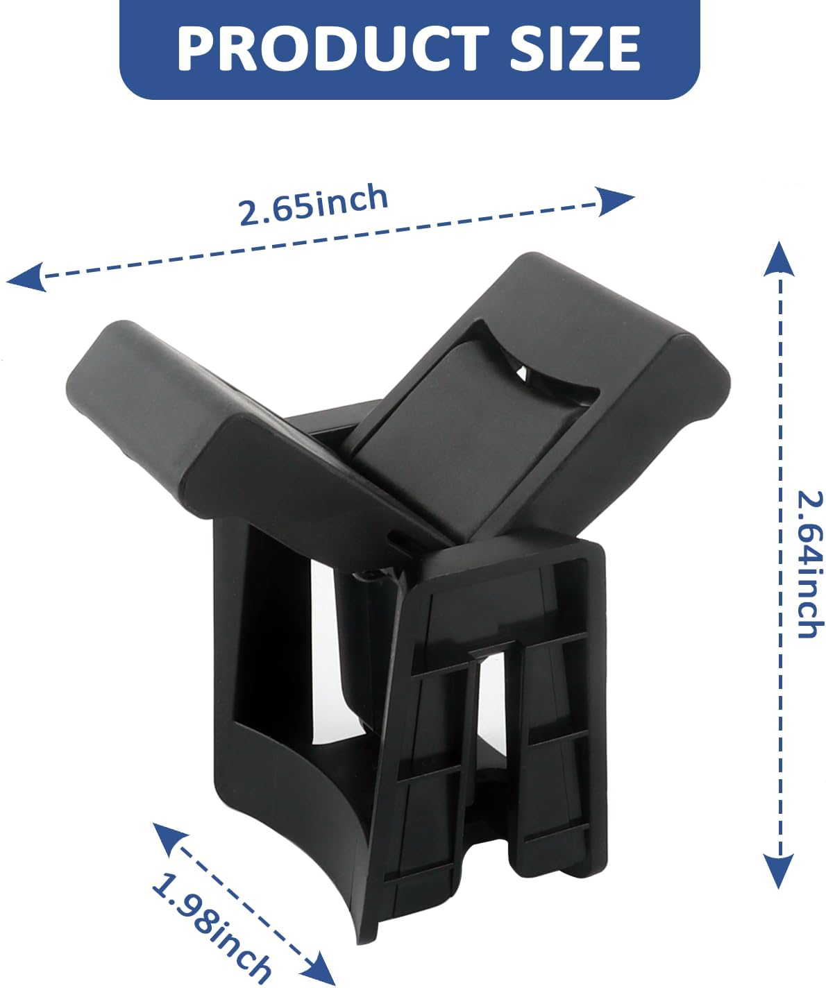 Soporte para portavasos de automóvil compatible con Highlander 2014-2020, divisor de soporte de bebida para automóvil con inserto de resorte para