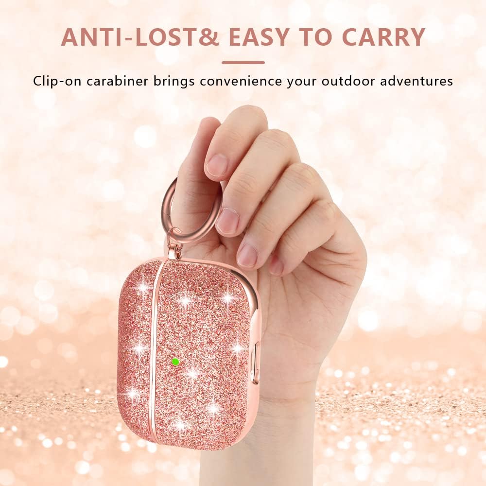 Valkit Funda para Apple Airpods Pro de 2 generación 2022, tela de punto de alta calidad y forro de policarbonato resistente a los arañazos y caídas,