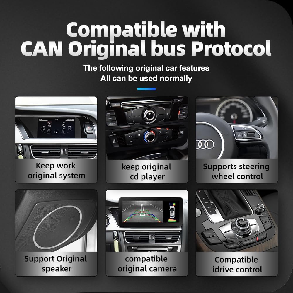 Android 13 CarPlay para Audi A4 B8 A5 2009-2016 MMI High CD Changer GPS Car Multimedia Player Navegación Auto Radio Estéreo DSP WiFi Netlifx.