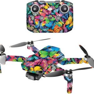 MightySkins – Compatible con DJI Mini 2 Dron portátil – Fiesta de mariposas Funda protectora de vinilo duradera y única Fácil de aplicar, quitar y MightySkins – Compatible con DJI Mini 2 Dron portátil – Fiesta de mariposas Funda protectora de vinilo duradera y única Fácil de aplicar, quitar y
