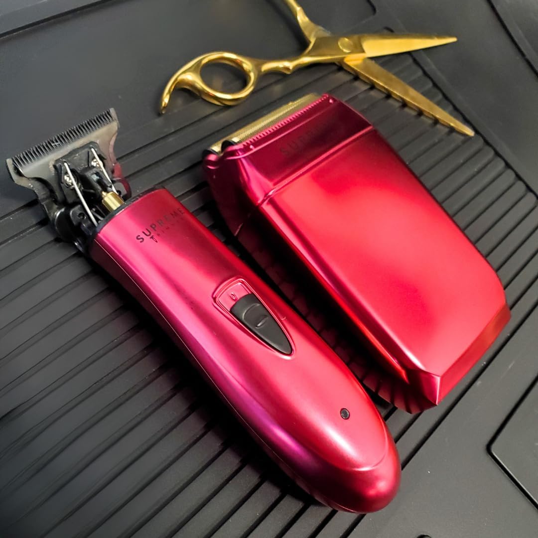 Supreme Trimmer 2 en 1 DLC T-Shaper Trimmer & CRUNCH Foil Shaver  Maquinilla de afeitar eléctrica STF602 y ST5205 Kit de corte de pelo de barbero