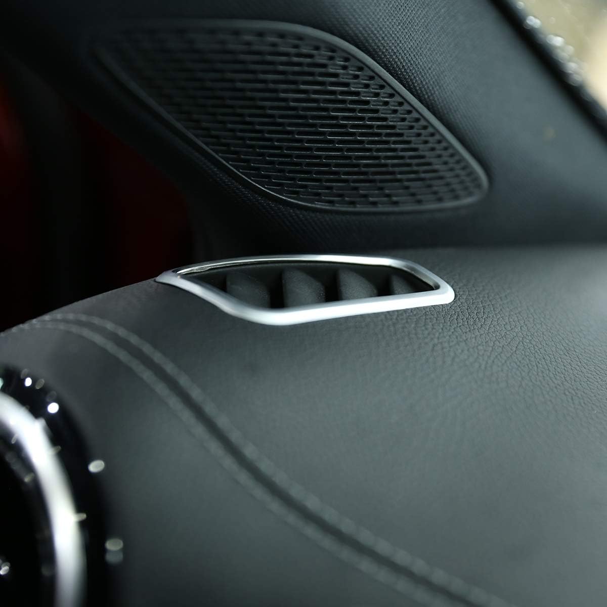 YIWANG – Marco de ventilación de ABS cromado para salpicadero, 2 piezas para Mercedes Benz Clase A A180 W177 2019 2020, accesorios de coche