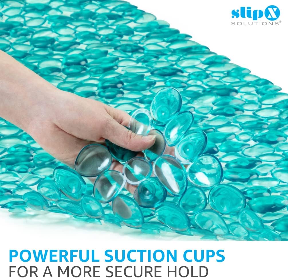 SlipX Solutions Masajeador de pies profundos extra largo para bañera y ducha, 38 x 17 pulgadas, antideslizante, 188 ventosas, se siente muy bien en