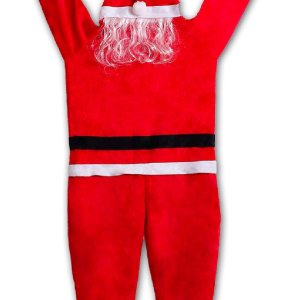 Traje de Papá Noel colgante de 5.5 pies desde el techo de canalón, decoración de Navidad grande, grande, Navidad, escalada, colgante, adornos de Traje de Papá Noel colgante de 5.5 pies desde el techo de canalón, decoración de Navidad grande, grande, Navidad, escalada, colgante, adornos de