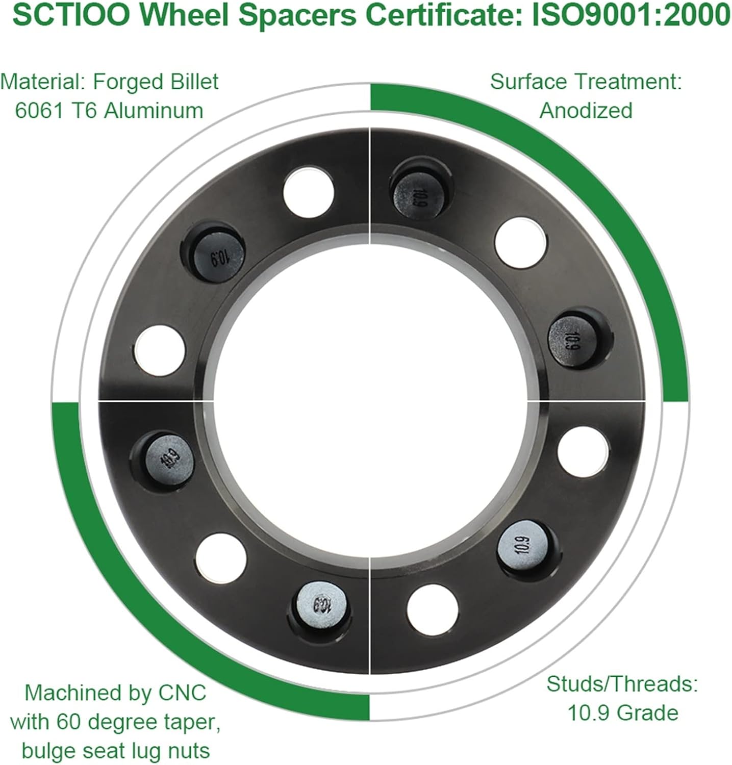 SCITOO 2 adaptadores de rueda de 4 x 110 a 4 x 137, pernos de 0.75 pulgadas, orificio de 10 x 1.25 pulgadas, apto para Honda TRX500FM6 FourTrax