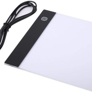 Caja de luz LED de trazo-LED Rastreo Caja de luz Tablero A5 Cuadro de Copia de Dibujo Art+Cable USB Caja de luz LED de trazo-LED Rastreo Caja de luz Tablero A5 Cuadro de Copia de Dibujo Art+Cable USB