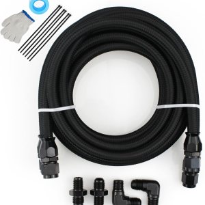 Línea de refrigeración de transmisión de PTFE de 2 x 6 AN se adapta a 4L60 700R4 TH350 TH400 para Chevy Silverado Impala SS Camaro Línea de refrigeración de transmisión de PTFE de 2 x 6 AN se adapta a 4L60 700R4 TH350 TH400 para Chevy Silverado Impala SS Camaro