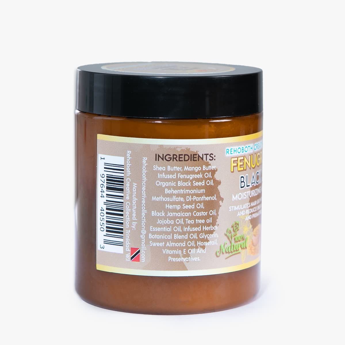 Rehoboth Creative Collection Fenugreek & Black Seed Moisturizing Hair Cream – 100% Natural Hydrating Cream Stimulate Hair Growth, Restore Shine &