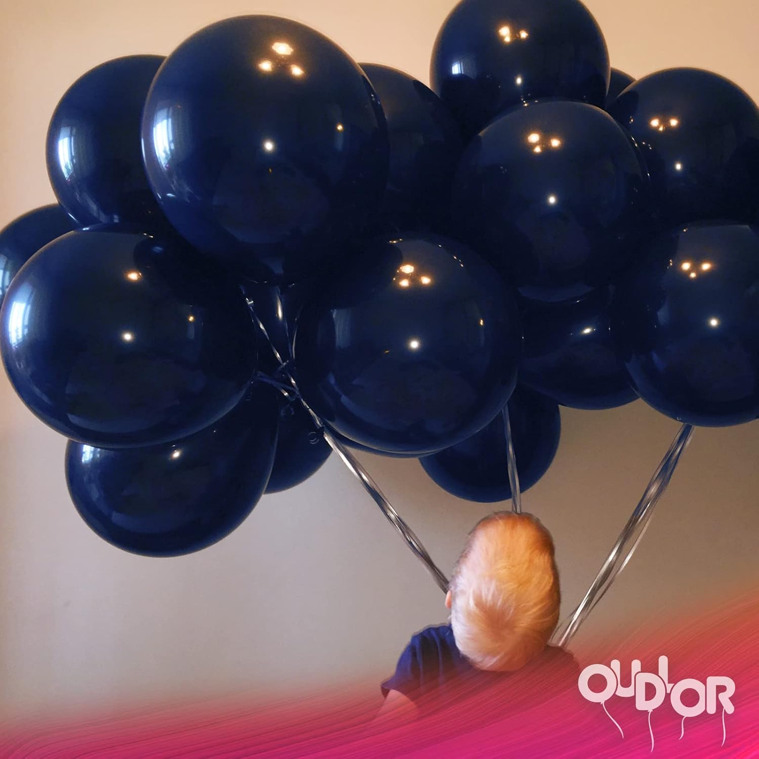 100 globos de color azul marino de 12 pulgadas, globos de decoración de fiesta, globos de látex de helio más gruesos para bodas, cumpleaños,