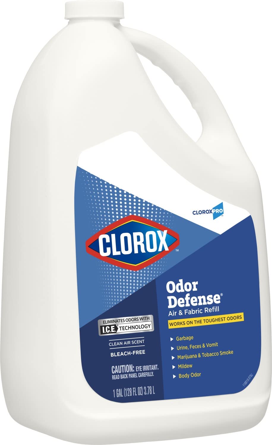 CloroxPro Recambio de spray de aire y tela para defensa del olor, Clorox Healthcare Spray de limpieza industrial y limpieza, 128 onzas – 31716