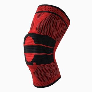 Rodillera con almohadilla de gel para rótula, soporte de manga de compresión de rodilla con estabilizadores de resorte lateral (rojo, grande) Rodillera con almohadilla de gel para rótula, soporte de manga de compresión de rodilla con estabilizadores de resorte lateral (rojo, grande)