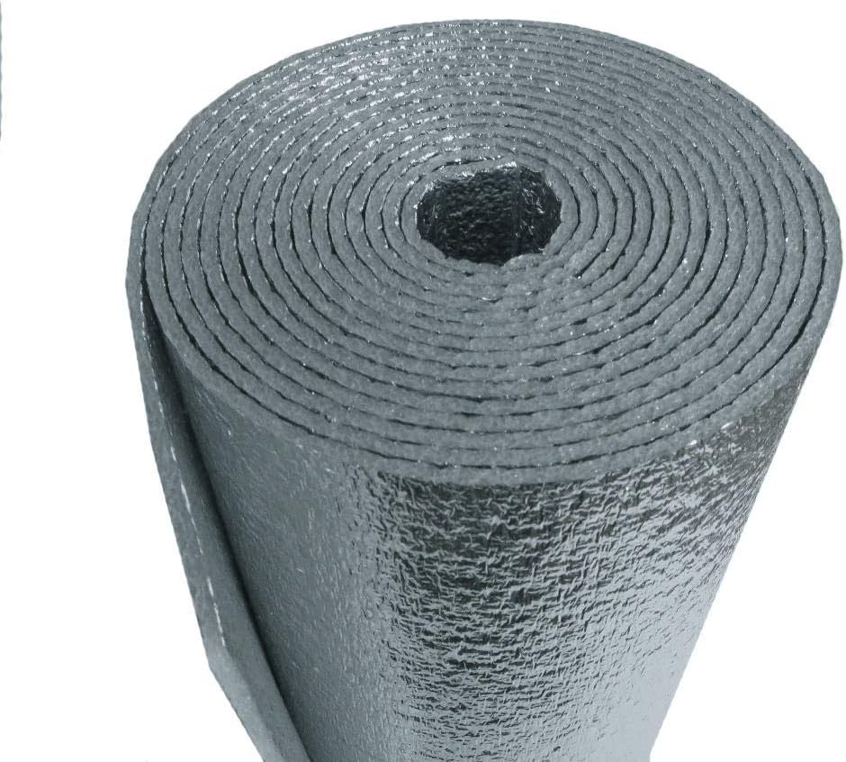 Rollo de 4 x 43 pies (172 pies cuadrados) para coche, camioneta, SUV, RV, cámper, aislamiento acústico y barrera de calor radiante, aislamiento