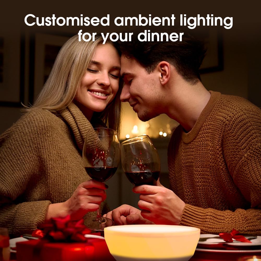 Lámpara LED de estado de ánimo, luz ambiental, regulable RGB que cambia de color, decoración de iluminación nocturna para visualización de imágenes,