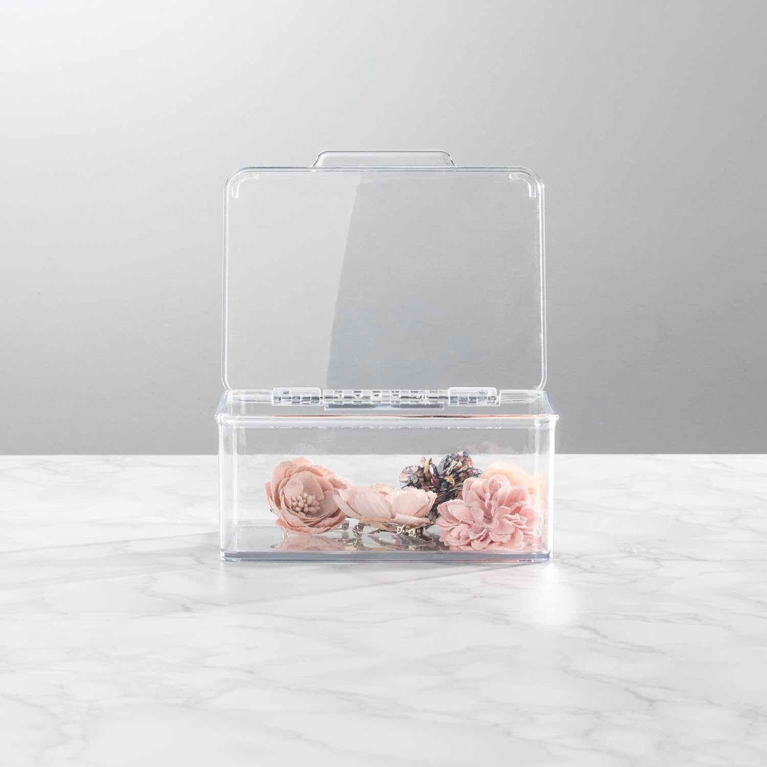 mDesign – Caja organizadora apilable con tapa para encimera
