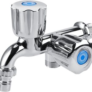 Grifo de agua con doble caño, grifos de cocina, lavabo, lavabo, mezclador de refrigerador, grifo mezclador de plástico galvanizado, grifo de agua Grifo de agua con doble caño, grifos de cocina, lavabo, lavabo, mezclador de refrigerador, grifo mezclador de plástico galvanizado, grifo de agua