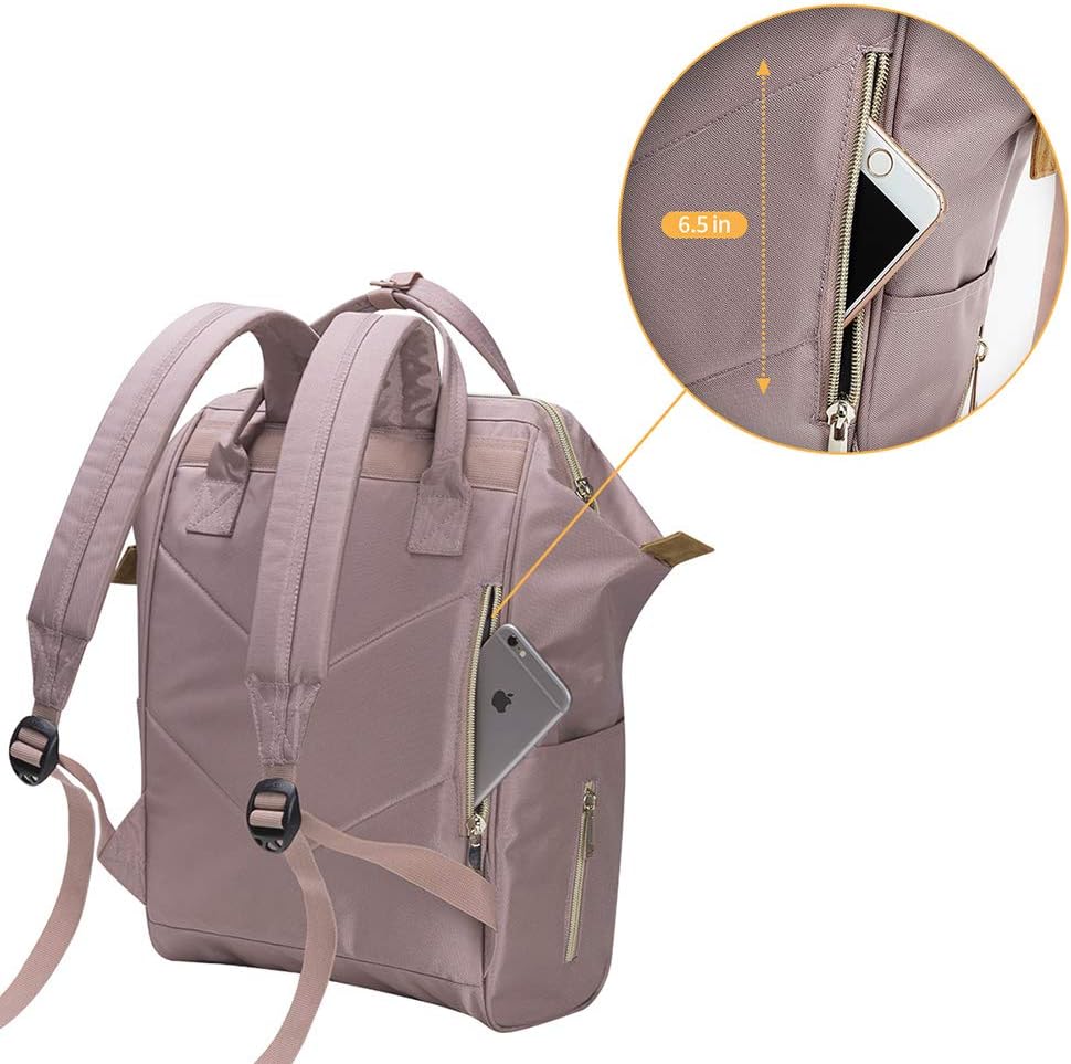 Bebamour Mochila casual para laptop para mujer y hombre, Rosado, Mochilas de viaje