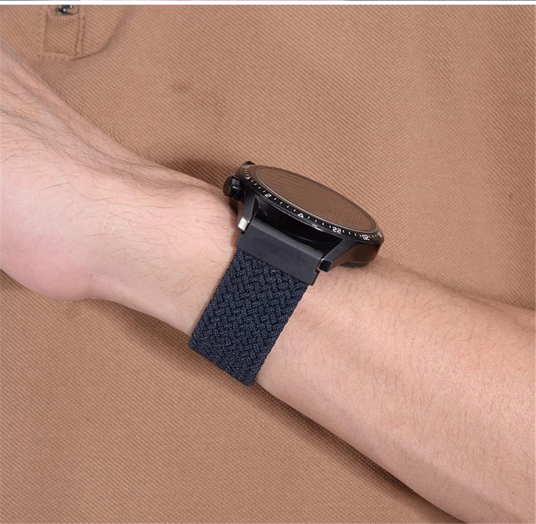 Correa de reloj de 0.787 pulgadas, trenzada Solo Loop compatible con Samsung Galaxy Watch 55 Pro44 Classic, 0.866 pulgadas para Samsung Galaxy Watch