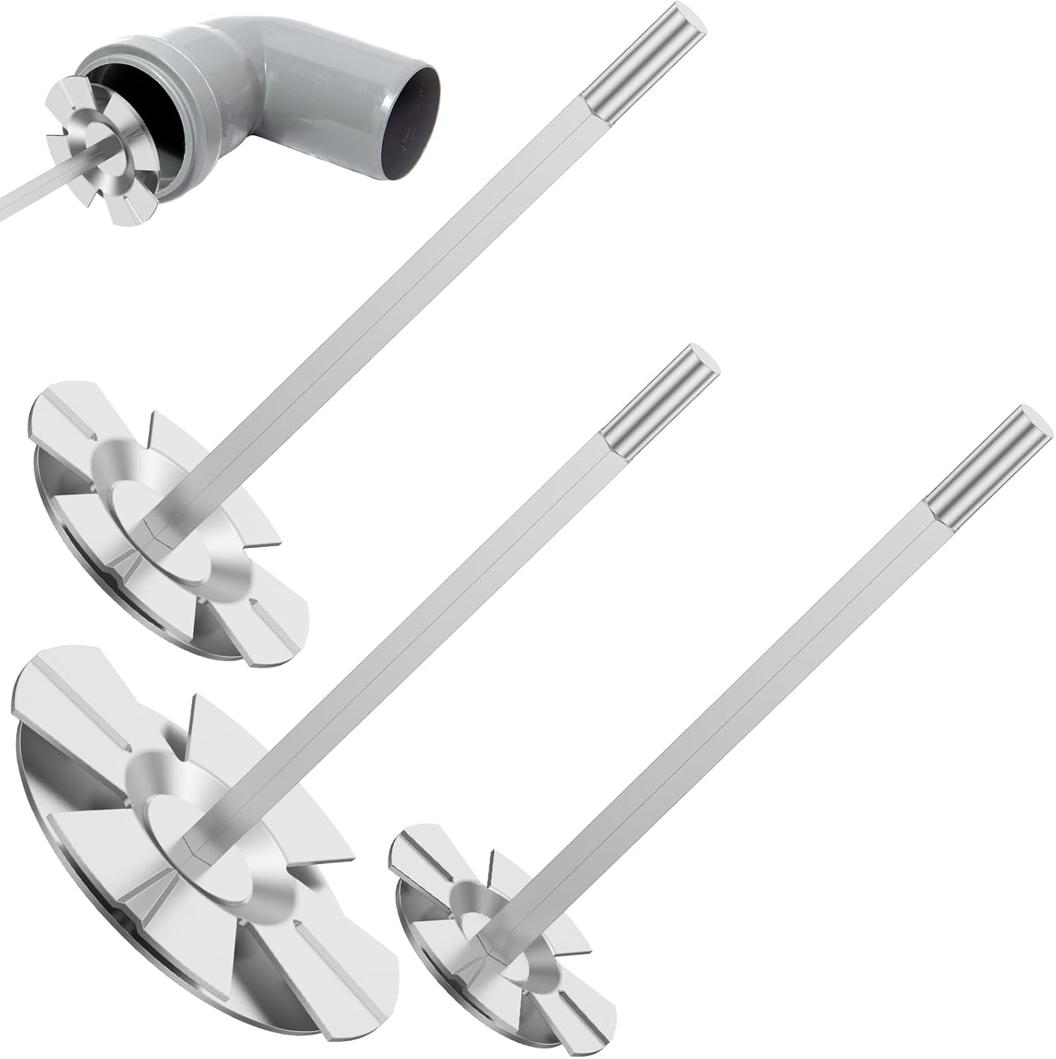 Juego de 3 piezas de protectores de enchufes de PVC, juego de ahorro de enchufes, herramienta de corte de conducto de PVC de acero inoxidable de