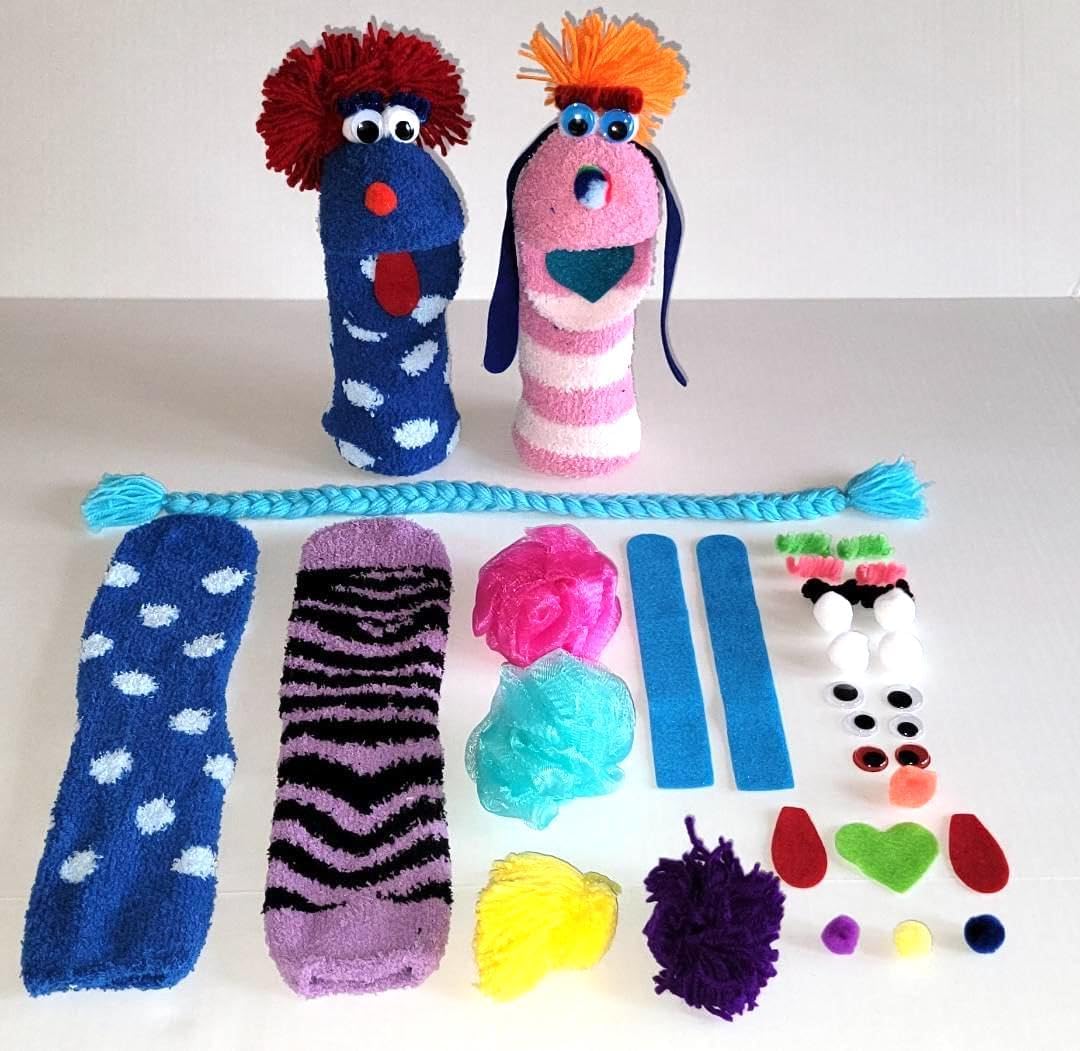 Kit de marionetas de calcetín de bricolaje
