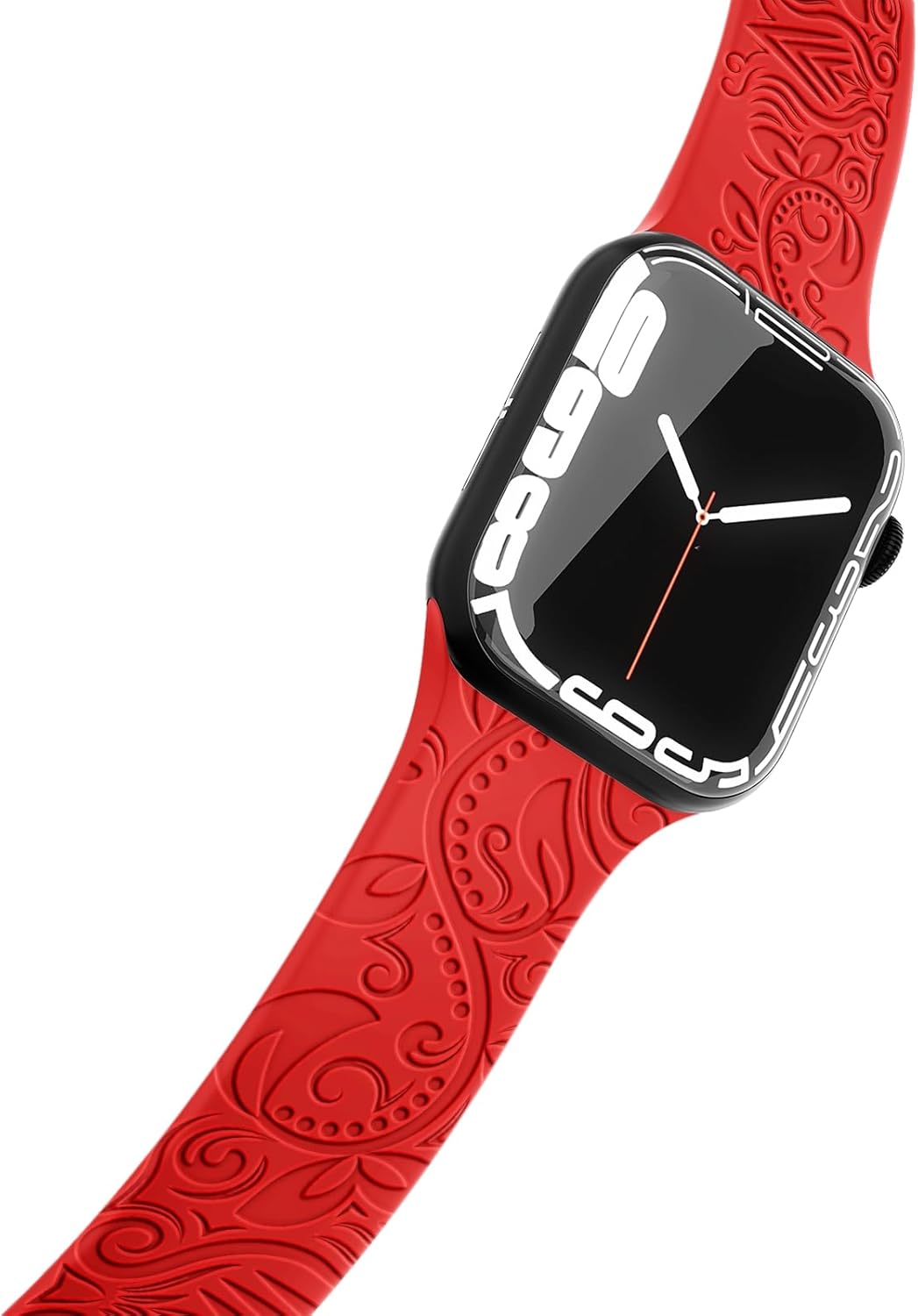 Correa grabada de Halloween compatible con Apple Watch Band de 1.496 in 1.575 in 1.614 in 1.654 in 1.732 in 1.772 in 1.929 in para mujeres y