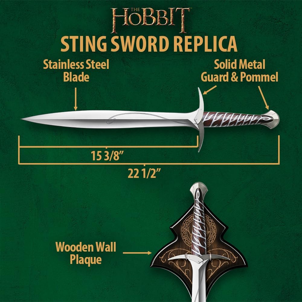 Réplica de la espada Sting de El Hobbit – Espada de Bilbo Bolsón
