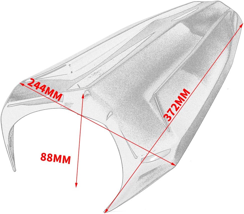 FATExpress V3 YZFR15 – Accesorios para motocicleta para asiento trasero de pasajero, cubierta de carenado para Yamaha YZF R15 YZF-R15 V3 2017 2018