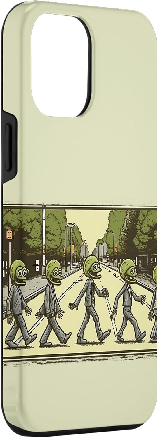 Funda para iPhone 14 Pro Max 5 Aliens Crossing Abby Road