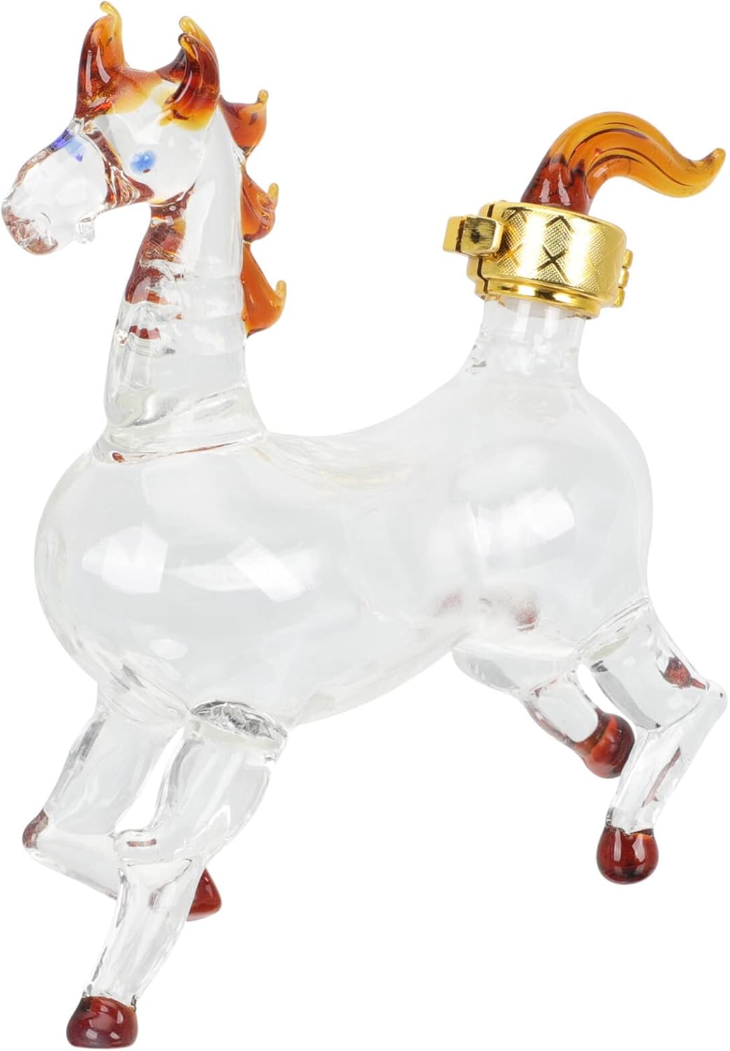 HEMOTON Decantador de bourbon Botella de vino con tapón Botellas vacías para caballo Botella de whisky Botellas vacías Copas de Martini de animales