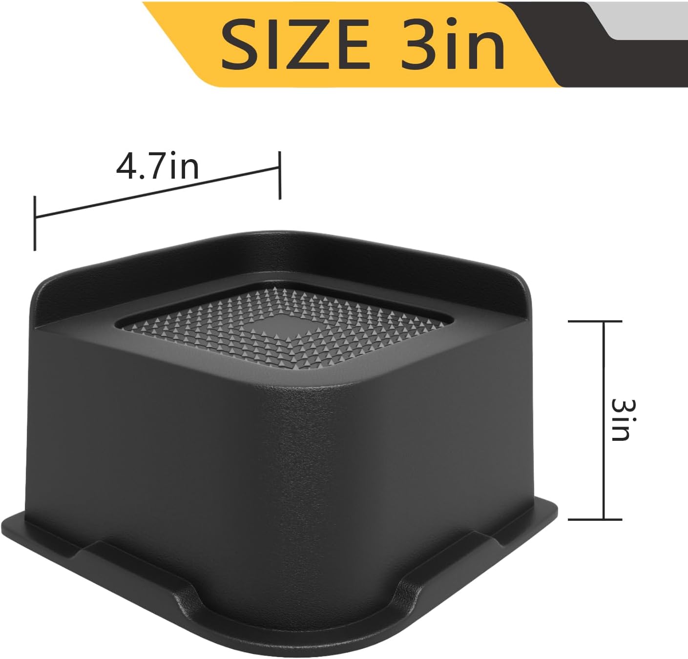 Elevadores de cama resistentes para muebles, elevadores de cama de 3 pulgadas, soporta hasta 5000 libras, adecuado para sofá, escritorio, cama, mesa