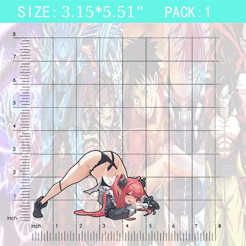 Calcomanías y calcomanías de anime para automóvil de 5.51 pulgadas, vinilo para monopatín, accesorios para automóvil, calcomanías personalizadas