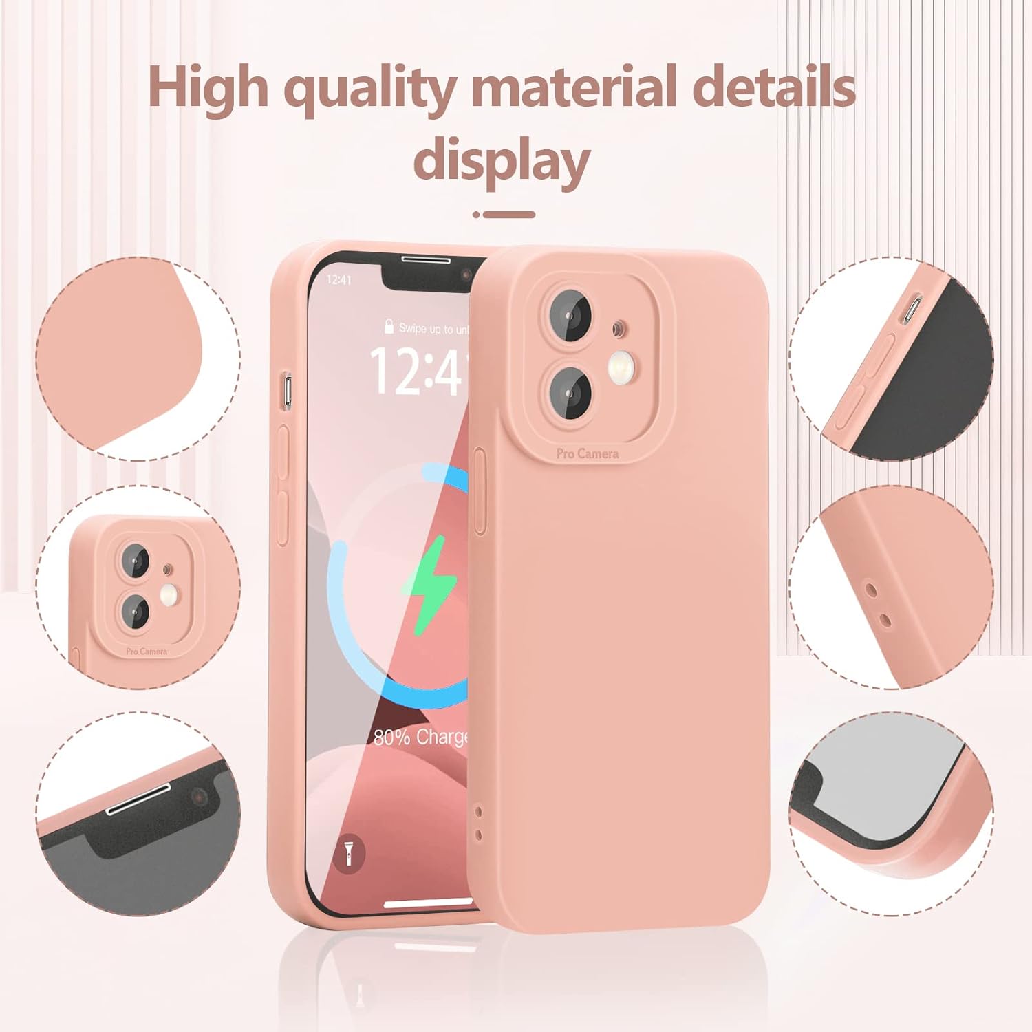 YZR Compatible with iPhone 12 Case 6.1 inch(2020),Silky and Soft Touch Series Premium Soft Liquid Silicone Rubber Full-Body Protective Bumper Case