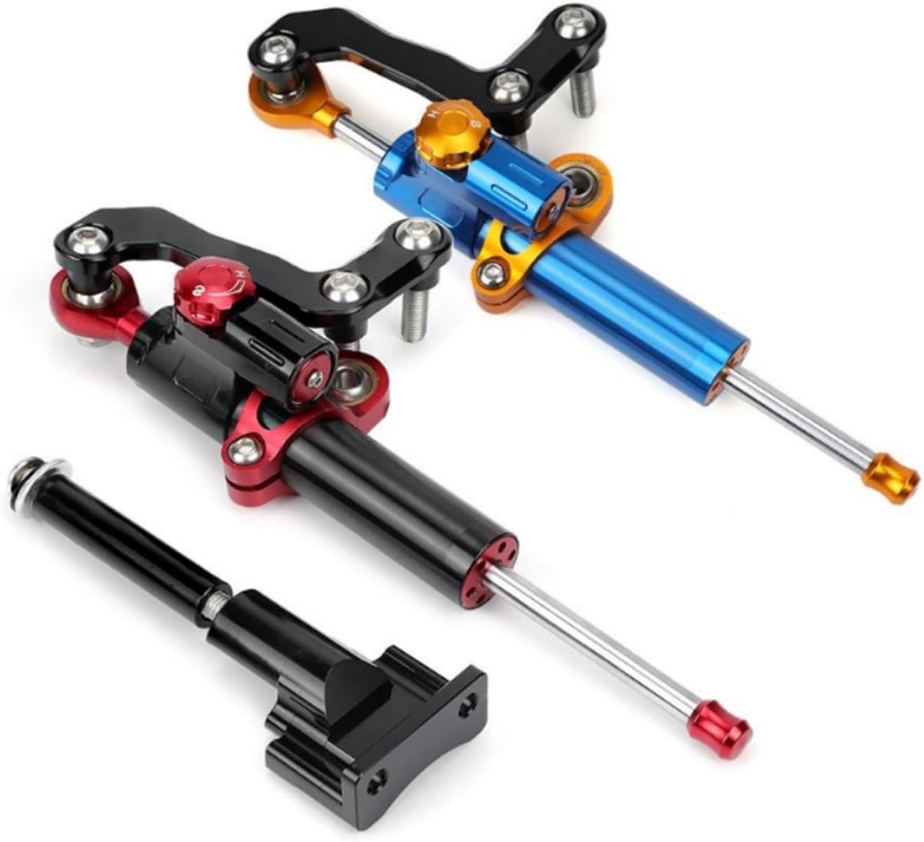 Amortiguador de motocicleta estabilizador de amortiguador de dirección compatible con Yamaha MT-03 2020-2023 Kit de amortiguador de marcha atrás de