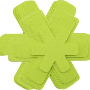 Protectores de utensilios de cocina verdes para proteger ollas separadoras, juego de protectores de estufa, almohadilla divisora de sartenes, Protectores de utensilios de cocina verdes para proteger ollas separadoras, juego de protectores de estufa, almohadilla divisora de sartenes,