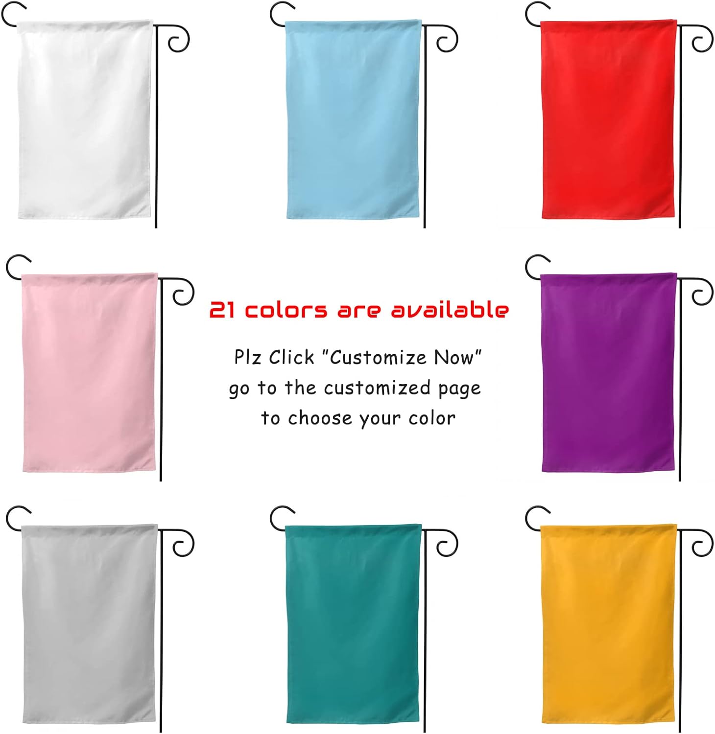 Banderas de jardín personalizadas de 12 x 18 pulgadas de doble cara para exteriores, diseño de banderas de recuerdos personalizadas con tu propia